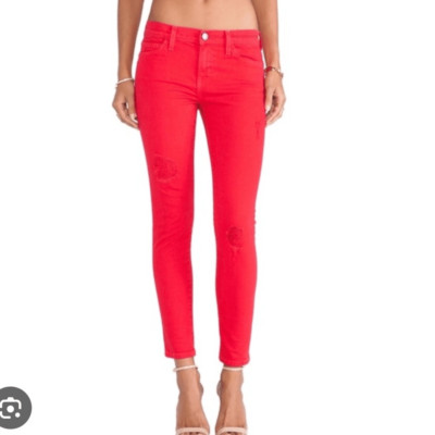 Current/ Elliot The Stiletto Jeans in Coral Red | Size 25
