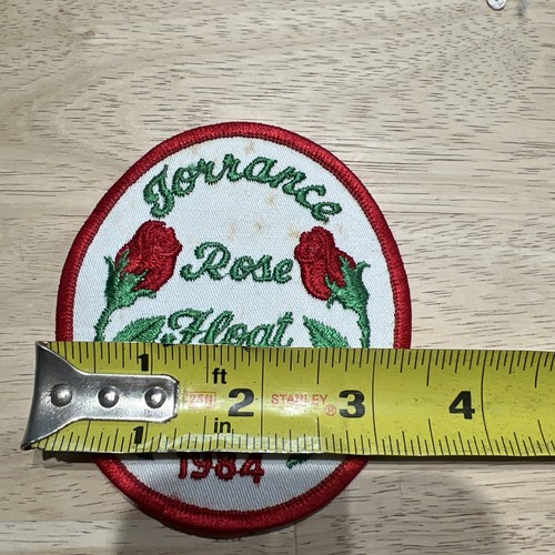 Torrance Rose Float Association 1984 Rose Parade Pasadena CA Souvenir Patch - Picture 5 of 8