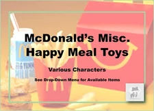 McDonald's Happy Meal Character Toys-Various Themes & Years-Pick!