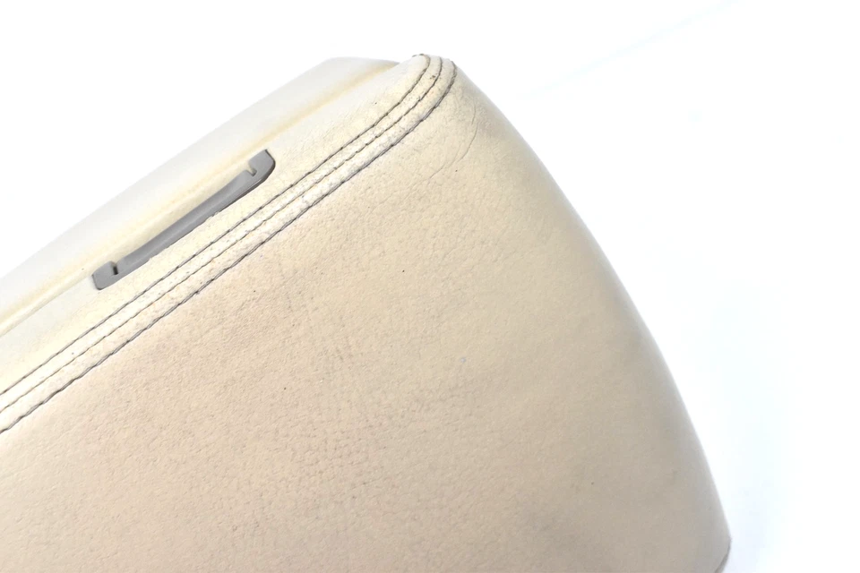 Infiniti Q45 1997-2001 consola central cuero beige reposabrazos tapa superior almacenamiento OEM Foto 2 de 4