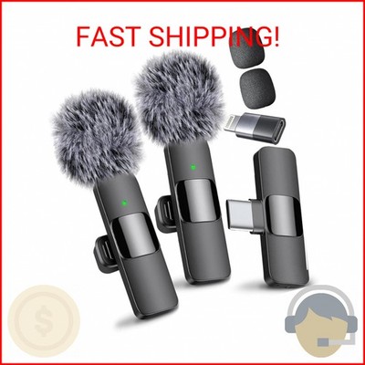 Mini Mic Pro (Latest Model   #1 Microphone for iPhone & Android, Wireless Mini M