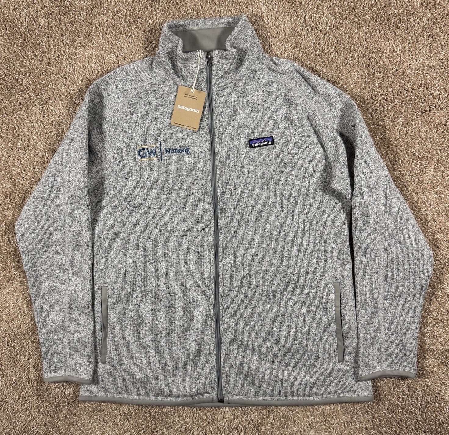 Patagonia Better Sweater Jacket Womens Size XL Fleece Grey F