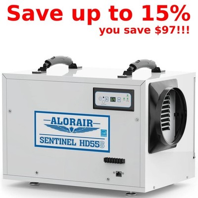 ALORAIR Sentinel HD55S 120 PPD Crawlspace Dehumidifier for Basement Commercial