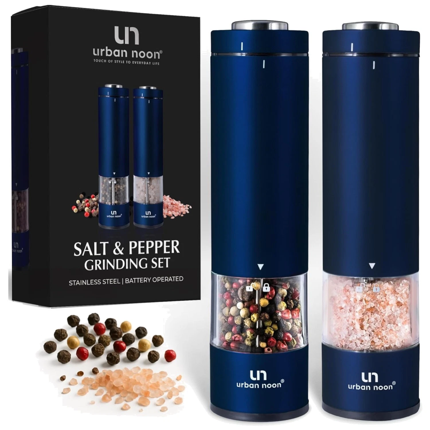 Battery Operated Salt and Pepper Grinders - Ceramic Grinders