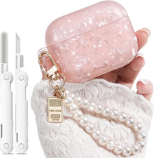 For Airpods Pro 3 Case 2025,Cute Funny Glitter Shell Pattern Soft TPU Cover Comp