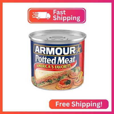 Armour Star Potted Meat, Ready to Eat Canned Meat, 8g Protein Per Serving, 5.5 o