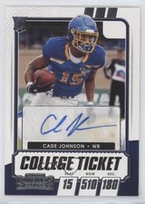 2021 Panini Contenders Draft Picks College Ticket Cade Johnson #319 Auto 0cv