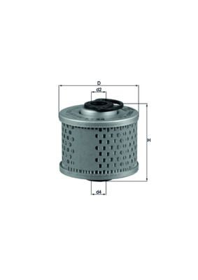 MAHLE KX34 Fuel Filter Insert 65mm Diameter Fits Lamborghini Espada Jarama Miura