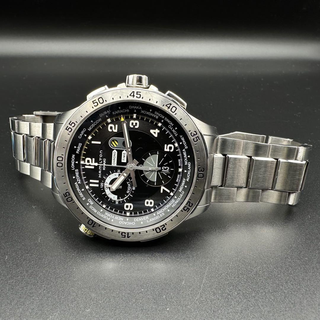 Hamilton Khaki Aviation Worldtimer Chrono H76714135 Quartz