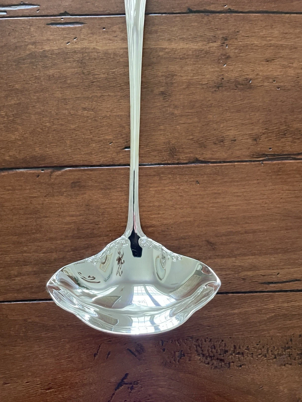 Gorham Heritage Silver Plated Punch Ladle Double Spout 12.5” VTG