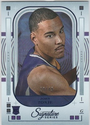 John Tonje 2025-26 Panini Signature Series Rookie Blue Parallel (29/49) RC #38