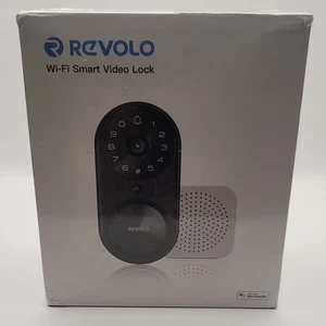 Revolo WFV01 Wi-fi Smart Video Lock W/ Porte d'entrée sans clé Chime - noir