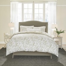 Home - King Duvet Cover Set, Cotton Reversible Bedding with Matching Shams,