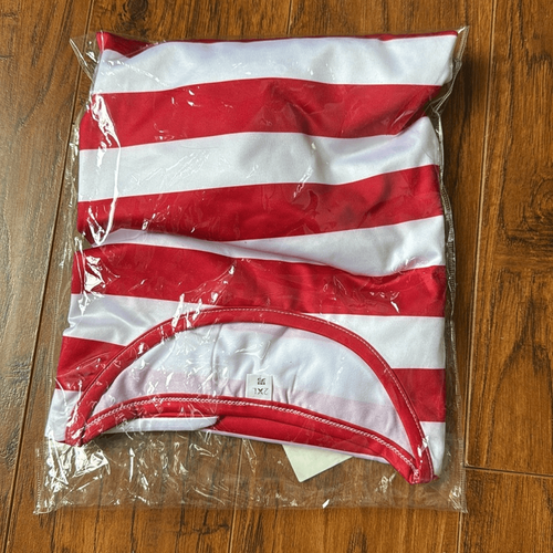 Where’s Waldo Grande Halloween Mujer’s Disfraz Rojo Blanco Rayas Camisa Sombrero Gafas - Imagen 6 de 9