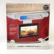 KCL8806DTSIL GPX Under Cabinet 7" LCD TV Digital Timer AM/FM w/ Remote NIB NEW
