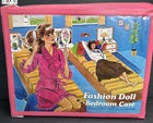 Vintage 1985 Fashion Doll Bedroom Case Fold Pop Out Twin Beds Playset