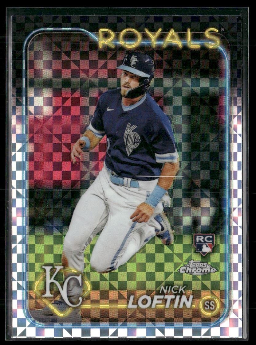 Nick Loftin Rookie 2024 Topps Chrome X-Fractor Kansas City Royals #183