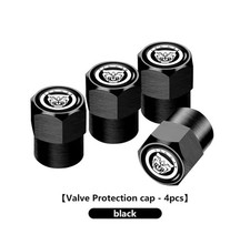 Black Jaguar Logo Growler Dust Caps For Jaguar Car Xf XJ F Type X Type