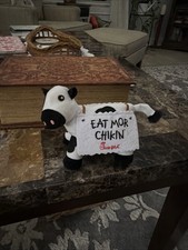 Chick Fil A Cow Eat Mor Chikin Sign More Chicken Small Plush Stuffed Animal 4"