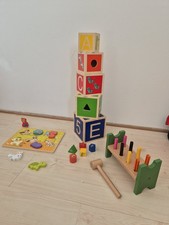 Baby Spielzeugset Aus Holz, Motorik, 9-18 Monate