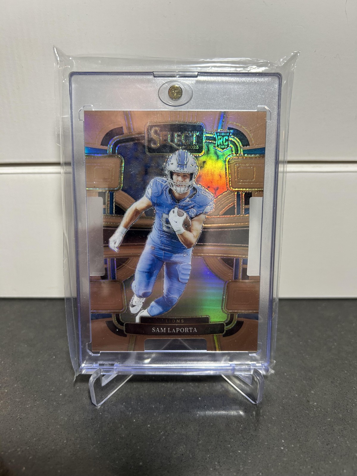 2023 Panini Select #35 Sam LaPorta Copper Prizms Die Cuts #/299