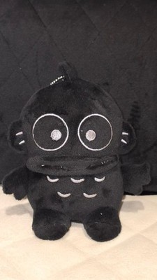 Sanrio Hangyodon Plush Mascot Black Keychain Character Toy Bag Accessory