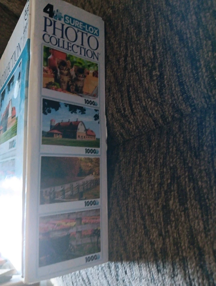 Sure-Lox 4-Photo Collection #14119YT 4-1000 Pc Puzzles Complete Kittens, Farm.. - Image 4 of 4