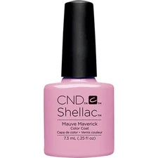 CND Shellac UV Gel Polish 0.25 oz NIB Mauve Maverick