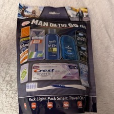 Man On The Go Convenience Kits Complete Set Men s Foil Bag 11 pc Travel Kit