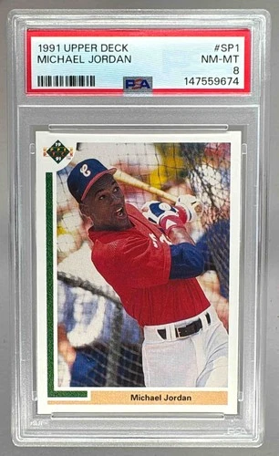 147559674 Michael Jordan 1991 Upper Deck #SP1 Inserts PSA 8