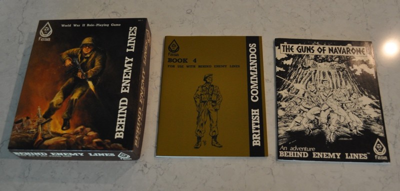 Lot of 3 - Behind Enemy Lines RPG - Box Set, Book 4 & Navarone - FASA *UNPUNCHED