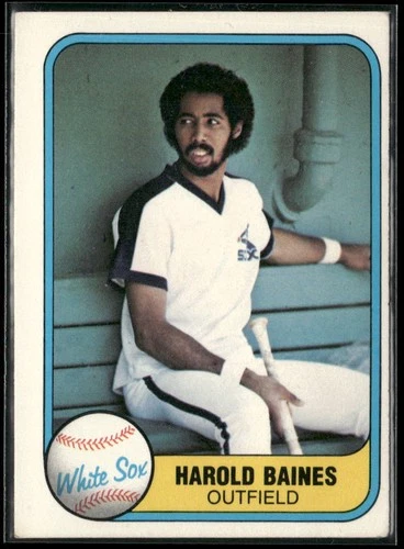 1981 Fleer Harold Baines Chicago White Sox Rookie #346