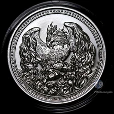 Phoenix Rising Fiat Decay Series Intaglio Mint Silver 1 oz BU .999 (In Capsule)
