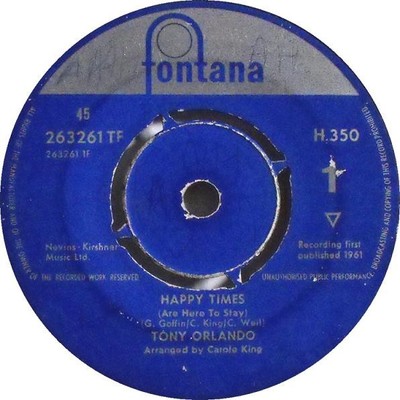 Tony Orlando - Happy Times (Are Here To Stay) / Lonely Am I (7'', Single)