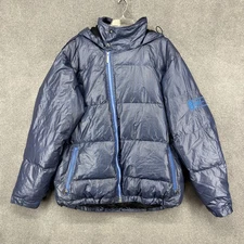 Bonfire Snowboarding Company Jacket Mens XL Blue Dakar Puffer Hooded Snowboard