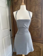 Shein Gray Micro Dress Gray Sz Petite small Womens Coquette Girly