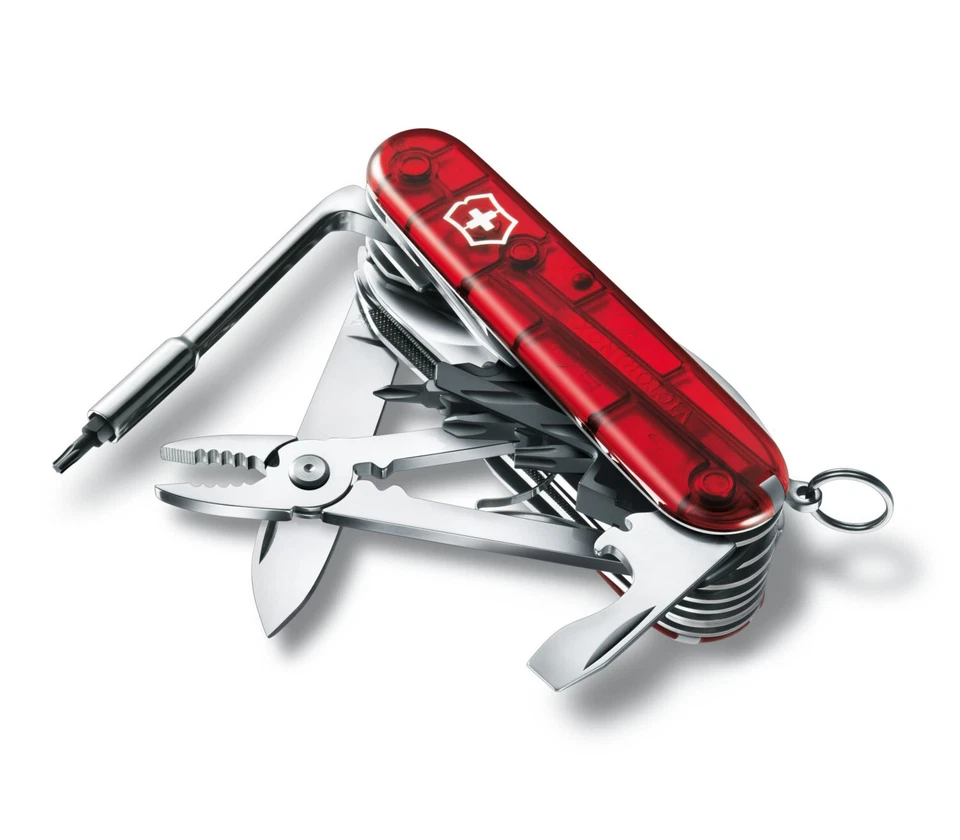 VICTORINOX CyberTool L Taschenmesser 1.7775.T 39 Funktionen rot transparent - Bild 4 von 4