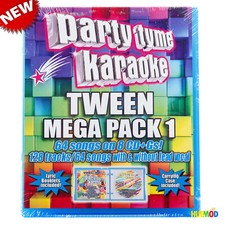PARTY TYME KARAOKE TWEEN MEGA PACK Vol 1 64-Songs on 8 CD  Gs 128-Tracks Time
