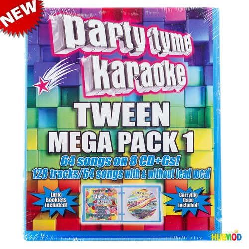 PARTY TYME KARAOKE TWEEN MEGA PACK Vol 1 64-Songs on 8 CD + Gs 128 ...