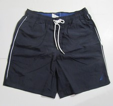 Nautica Quick Dry Mens Swim Trunks Navy Blue Size Small NWT