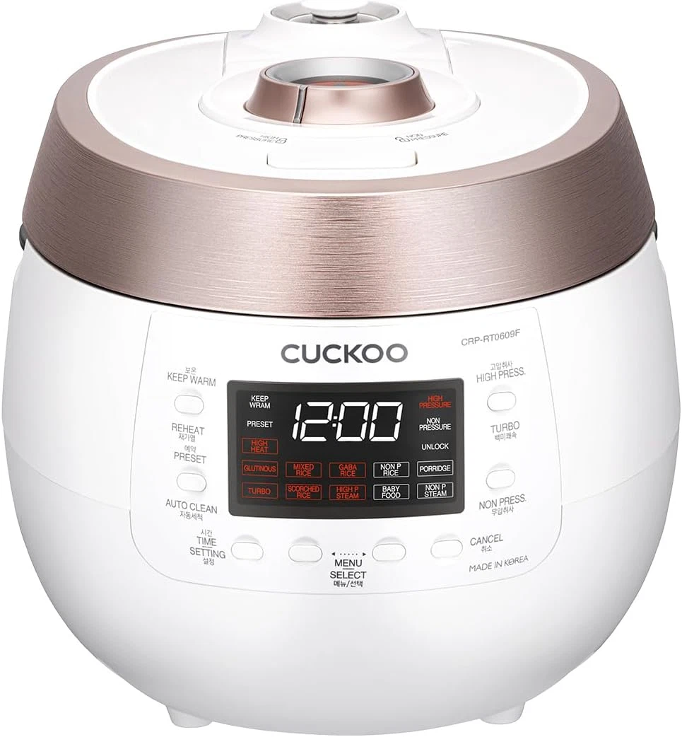 6-Cup Twin Pressure Rice Cooker & Warmer with 14 Menu Options & Auto Clean