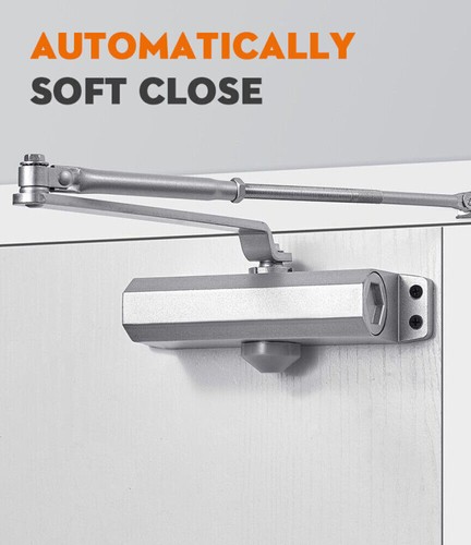 25-45KG Heavy Duty FIRE Rated Overhead Door Closer Opener Adjustable Soft Close - Picture 3 of 12
