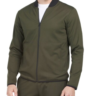 THEORY Stealth Trim Contrast Plinth Sport Bomber Jacket Size Small
