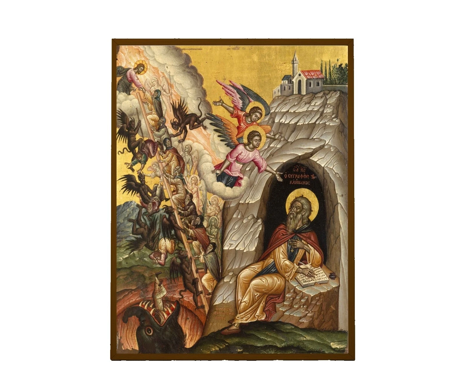 Художественные гравюры с холщовыми ангелами