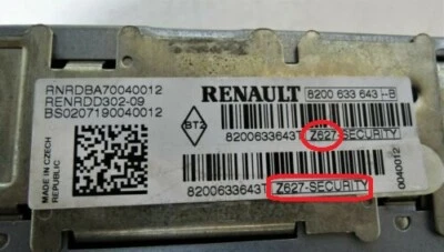 Express Security Code Unlock Renault Clio Kangoo Twingo Audio FM Radio CD Player