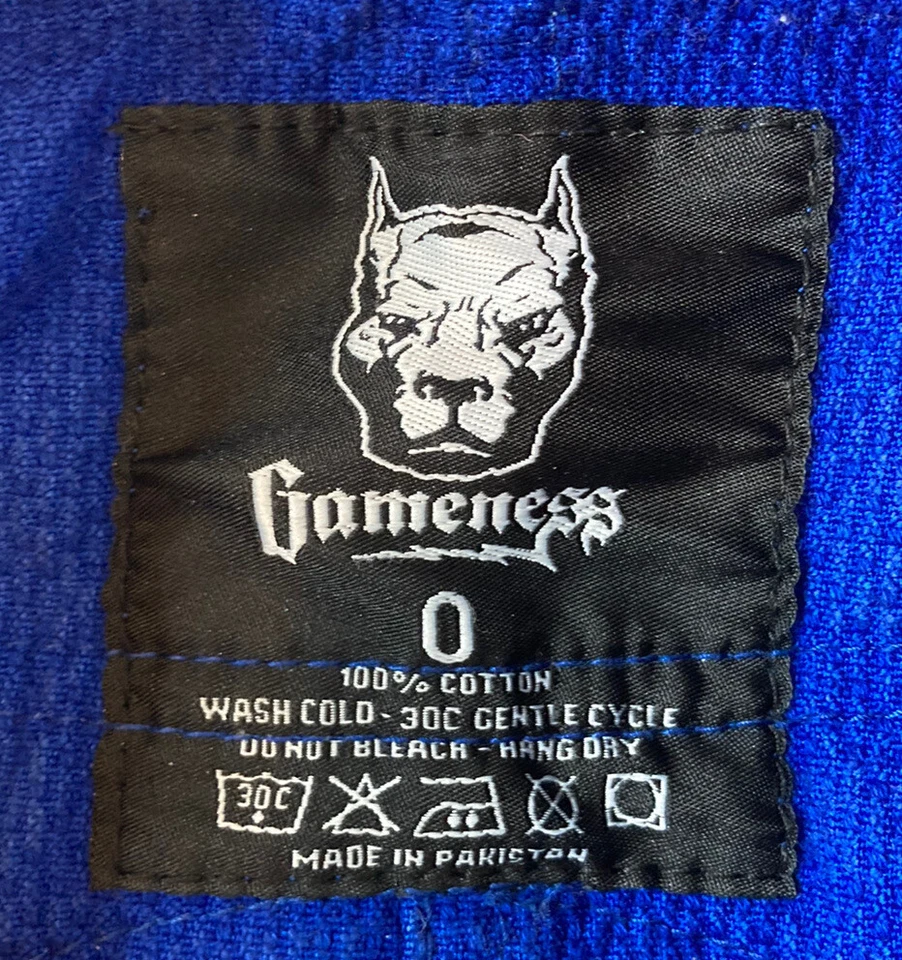 Chaqueta de Karate Gameness Niños Talla 0 Azul L9 Foto 4 de 4