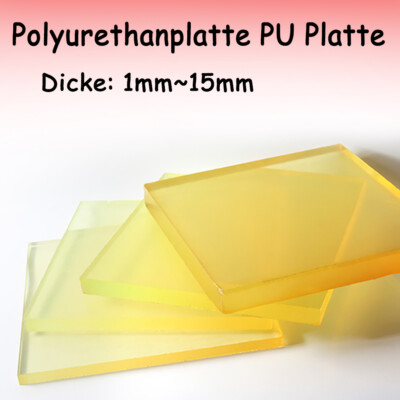 1mm~15mm Dicke Polyurethan Dünne Platte PU Hohe Elastische Gummi Platte Quadrat