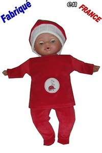 Ensemble Pyjama Neuf Pour Bebe Corolle 30 36 Cms Ref Rouge Coccinelle Ebay