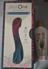 Plus One Thumping Arouser Massager Waterproof Rechargeable 10 Settings + BONUS