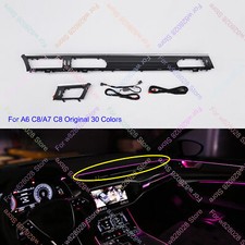 30 Farben LED Umgebungslicht Armaturenbrett Lichtleiste für Audi A6 A7 C8 19-23